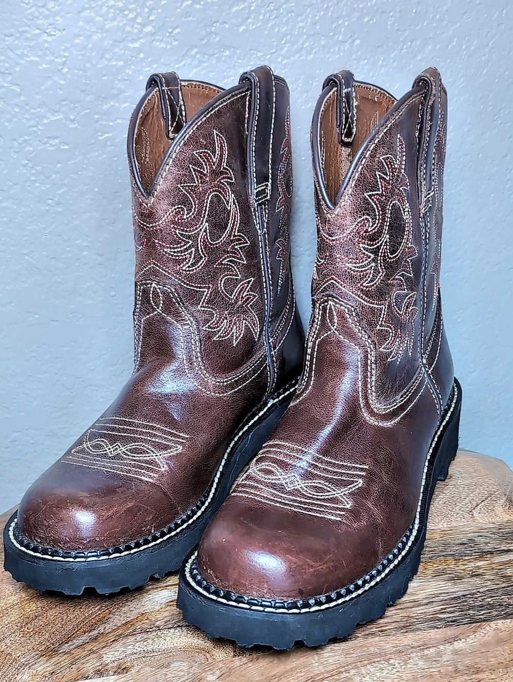 Ariat Fatbaby Western Leather Boots Brown US 8.5